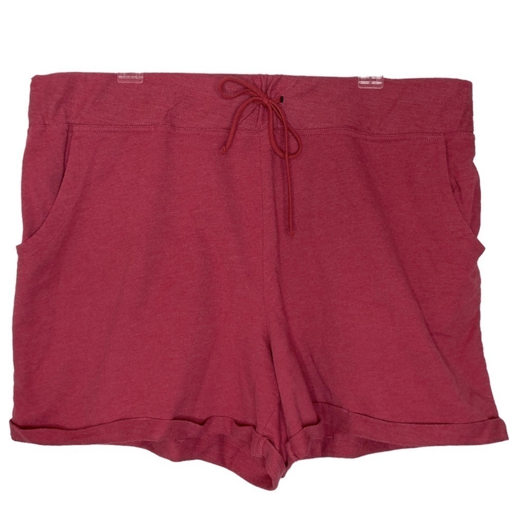 LIKE NEW - MAURICES IN MOTION - Raspberry Pink Stretch Knit Shorts w/Pockets 2X